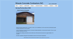 Desktop Screenshot of miracleconcrete.com